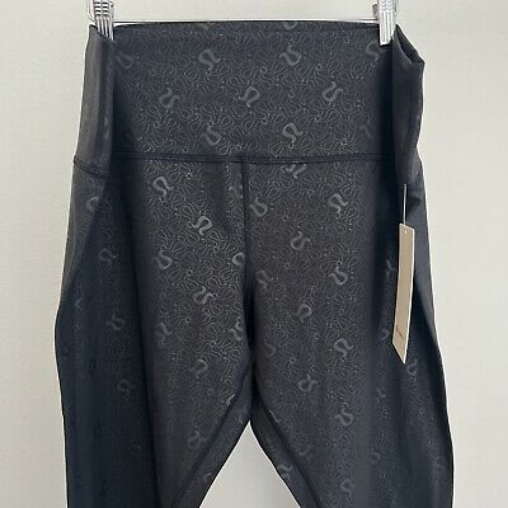 Lululemon Align HR Pant 28” NWT *Nulu Size 20 Yogo Emboss Black YGMB/BLK